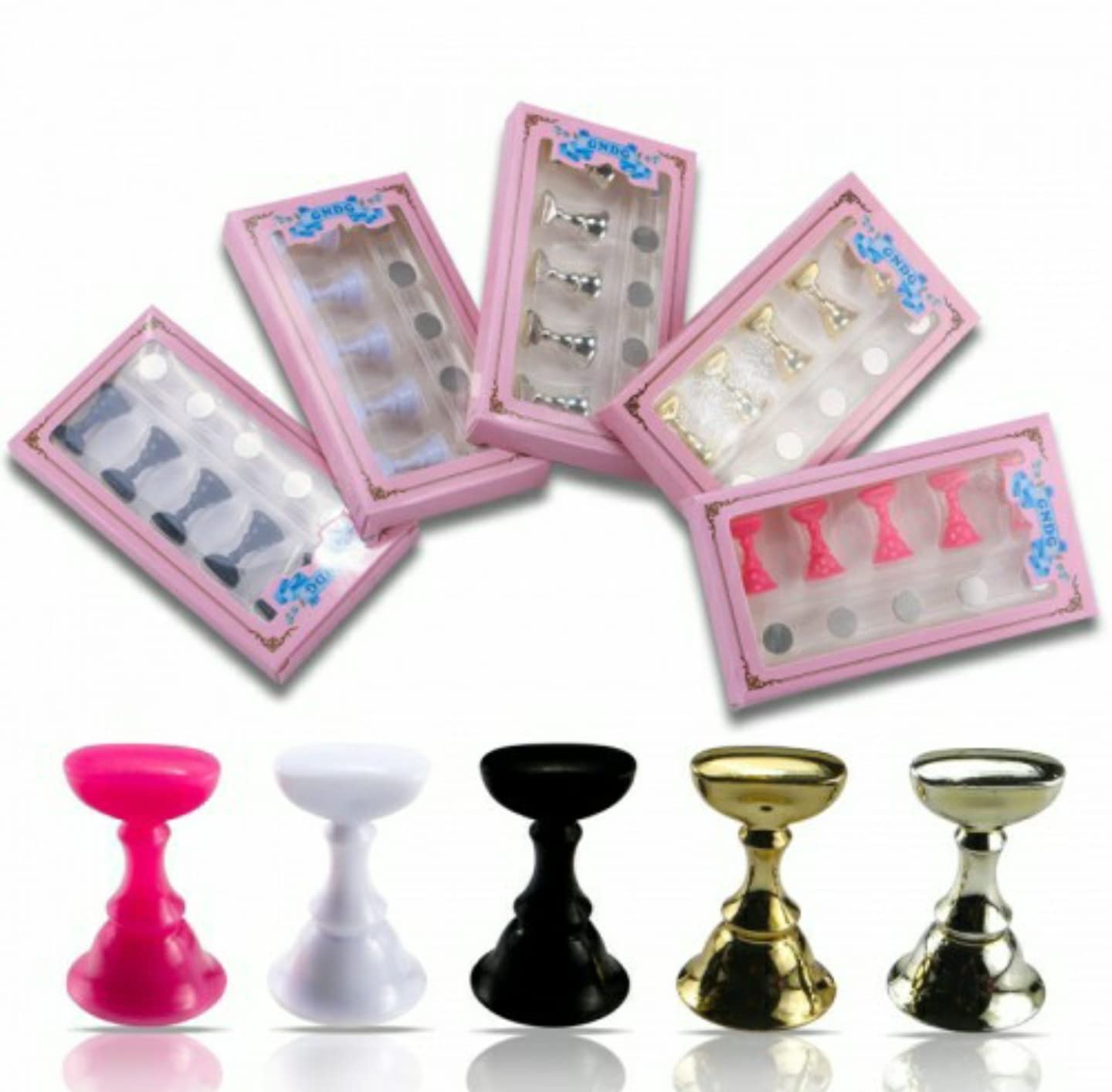 Press On Nails Stand - Acrylic Nail Display Holder for Salon & Home Use - Perfect for Nail Artists, DIY Manicures & Nail Storage
