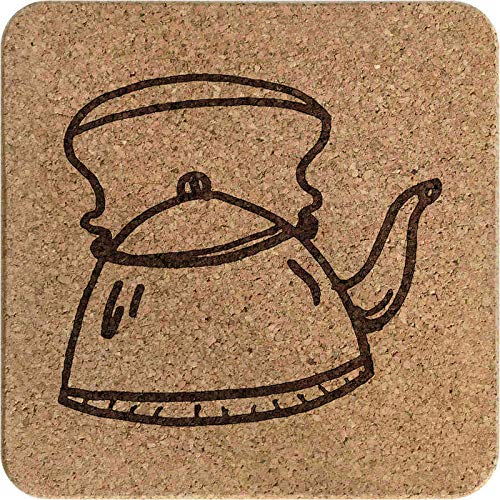 Square Cork Trivet for Hot Pots and Pans - Heat Resistant Kettle Stand (TR00012815) - Perfect for Kitchen Countertops, Dining Tables, and Outdoor Picnics