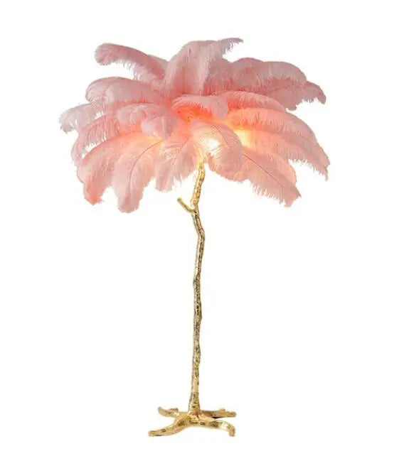 Talissa Feather Floor Lamp - Elegant Modern Standing Light for Living Room, Bedroom & Office Decor | Soft Ambient Lighting for Cozy Home Atmosphere