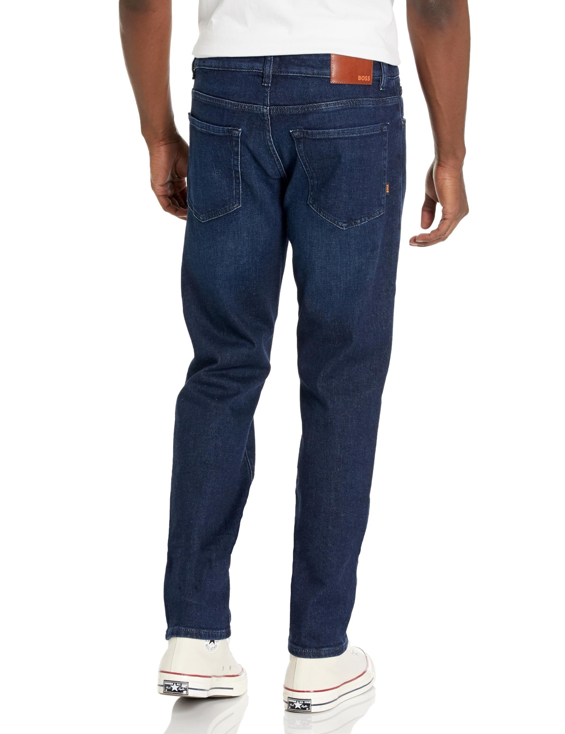 BOSS Men's Maine Regular Fit Stretch Denim Jeans - Comfortable & Stylish Casual Pants for Work, Travel & Everyday Wear
