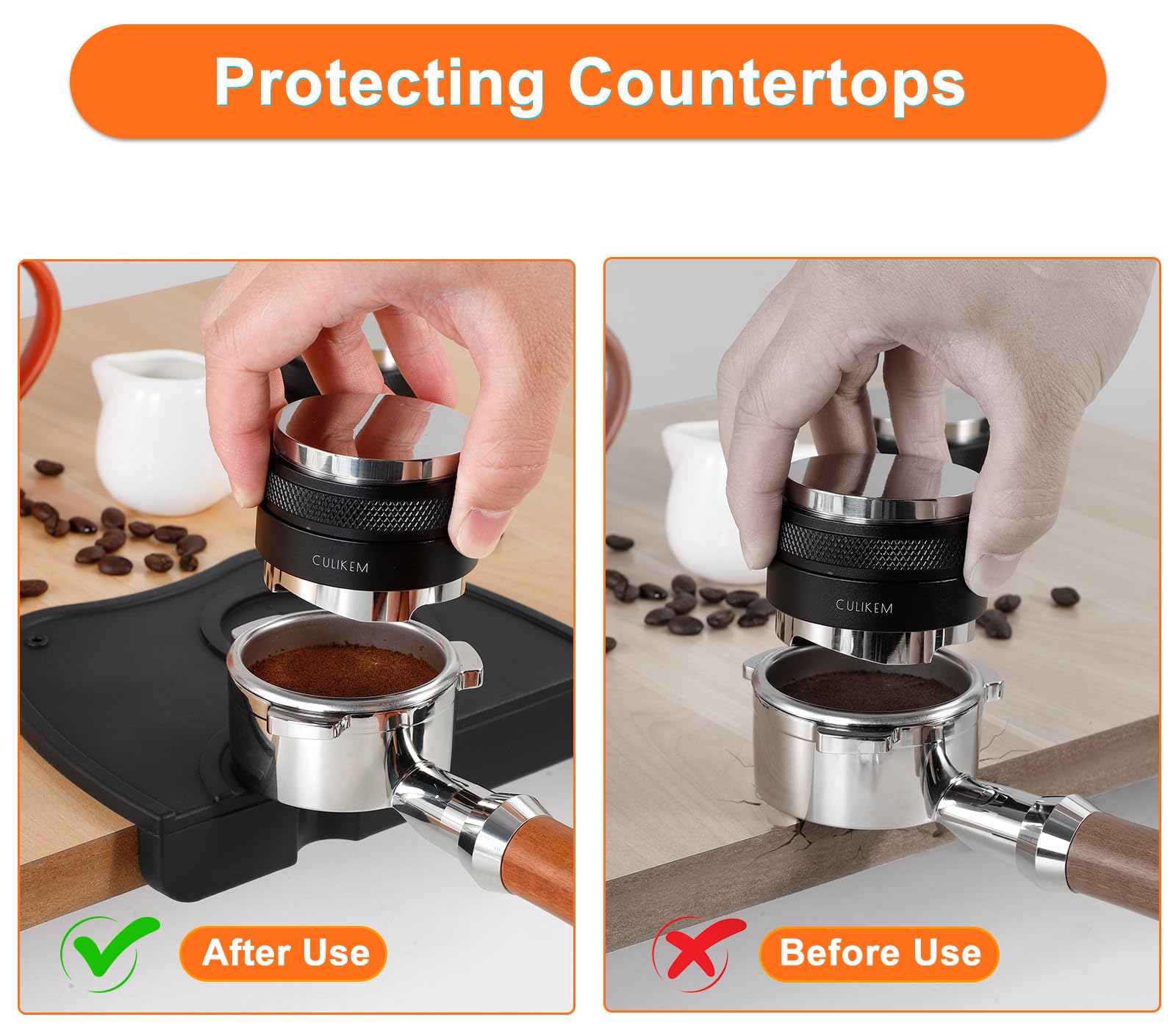 Premium Espresso Tamper Mat - Non-Slip Silicone Coffee Tamping Pad for Espresso Machines | Food Safe & Durable Espresso Accessories | Perfect for Home Baristas & Coffee Shops