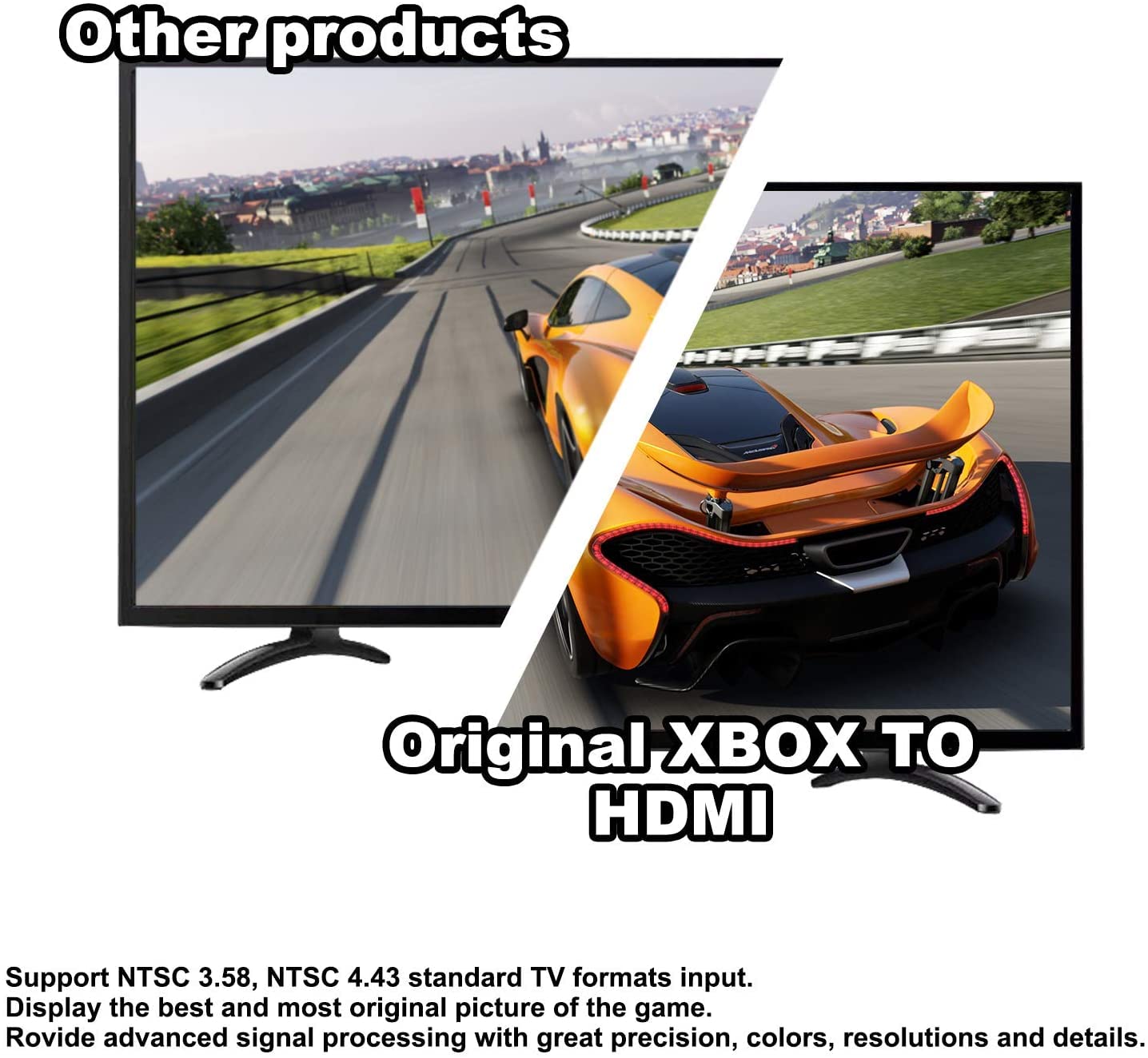 Original Xbox to HDMI Converter - Convert YPbPR to Digital HDMI Signal for Enhanced Gaming | Compatible with Original Xbox for Crisp HD Video & Audio | Perfect for Retro Gaming & Home Theater Setups