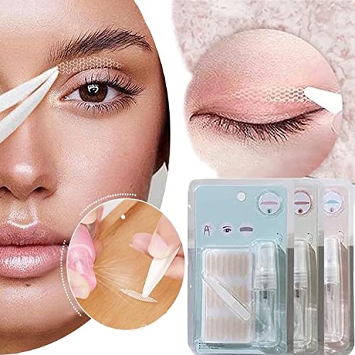 120 Pairs Invisible Double Eyelid Tape - Self-Adhesive Eye Lift Strips for Natural Looking Eyes | Blue-S | Perfect for Asian Monolids, Hooded Eyes & Everyday Makeup Enhancement