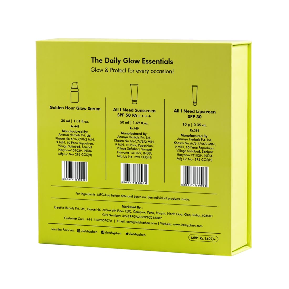 Complete Skin Care Gift Set for Women - Face Serum, SPF Moisturizer & Lip Balm | Daily Glow Essentials Kit for Anniversary & Birthday Gifts | Perfect for Morning Routine, Travel & Self-Care