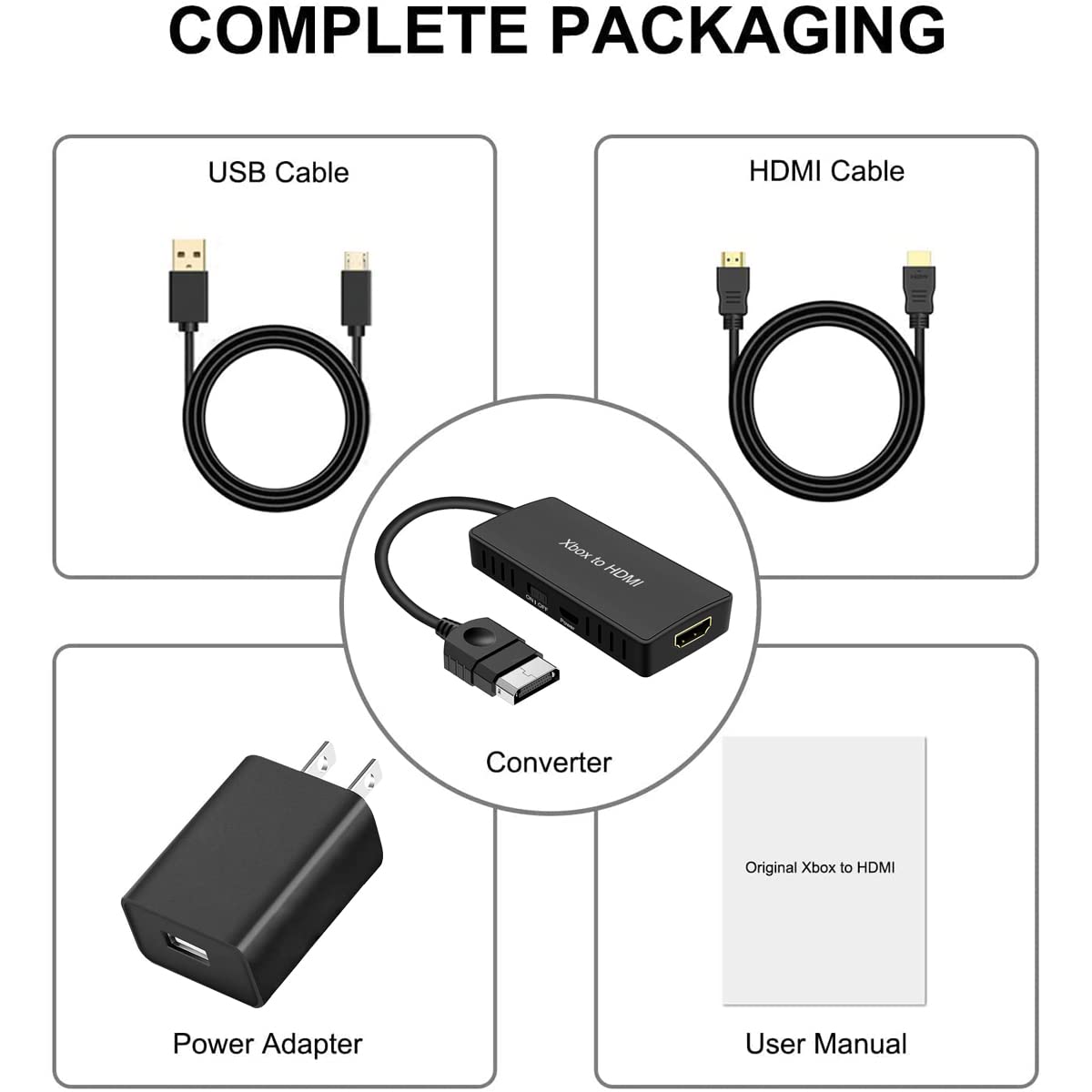 Original Xbox to HDMI Converter - Convert YPbPR to Digital HDMI Signal for Enhanced Gaming | Compatible with Original Xbox for Crisp HD Video & Audio | Perfect for Retro Gaming & Home Theater Setups