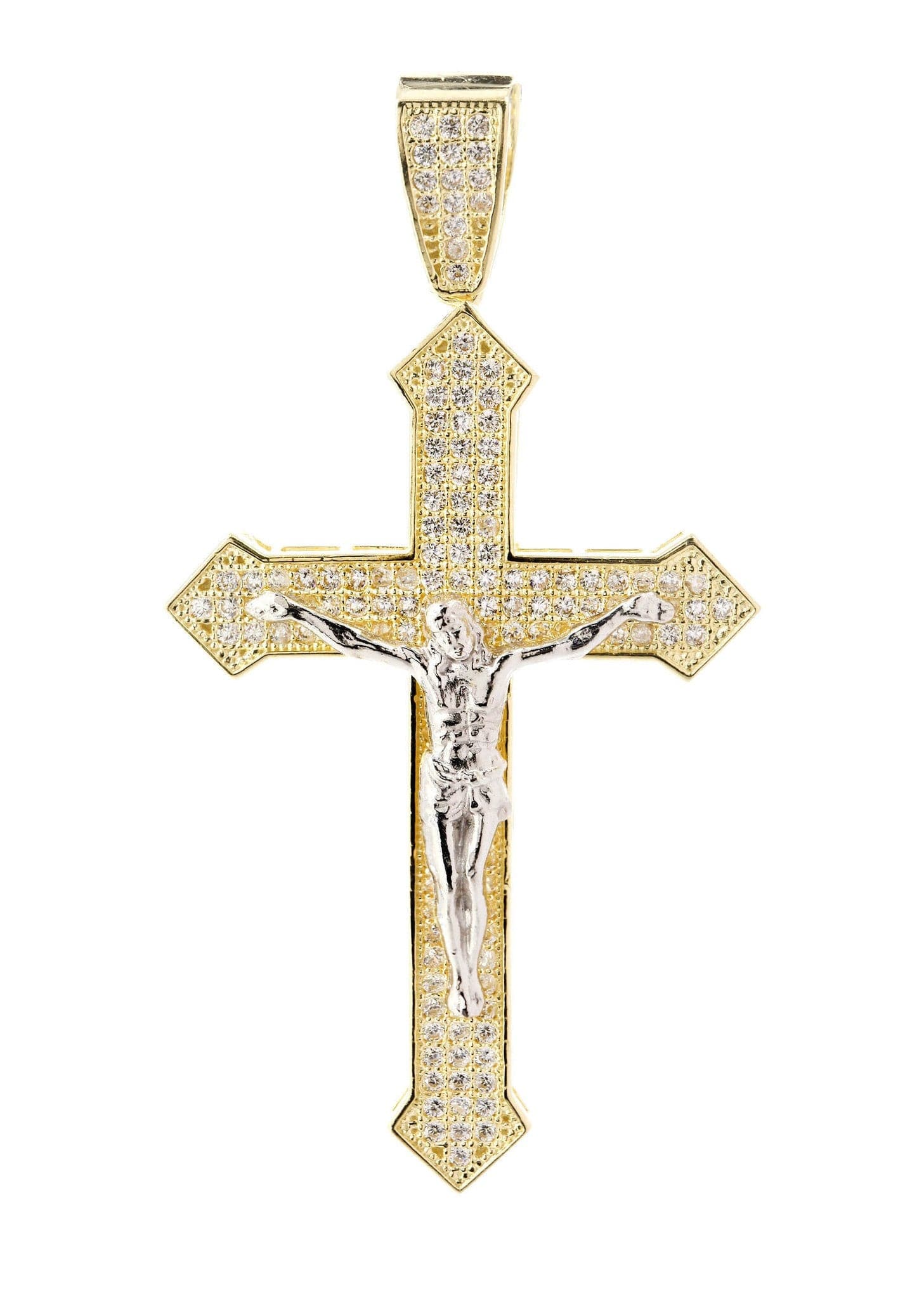 10K Gold Cross Pendant Necklace for Women & Men - 6 Grams Solid Gold Religious Jewelry - Perfect for Baptism, First Communion, Confirmation & Everyday Wear