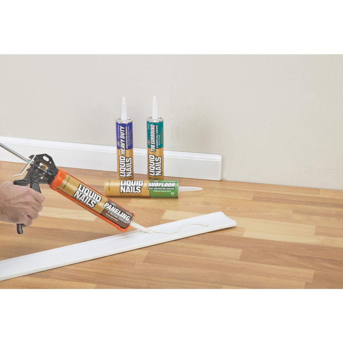 Liquid Nails Heavy-Duty Construction Adhesive - Strong Bonding Glue for Wood, Metal, Concrete & More | Perfect for Home Repairs, DIY Projects & Professional Construction Work