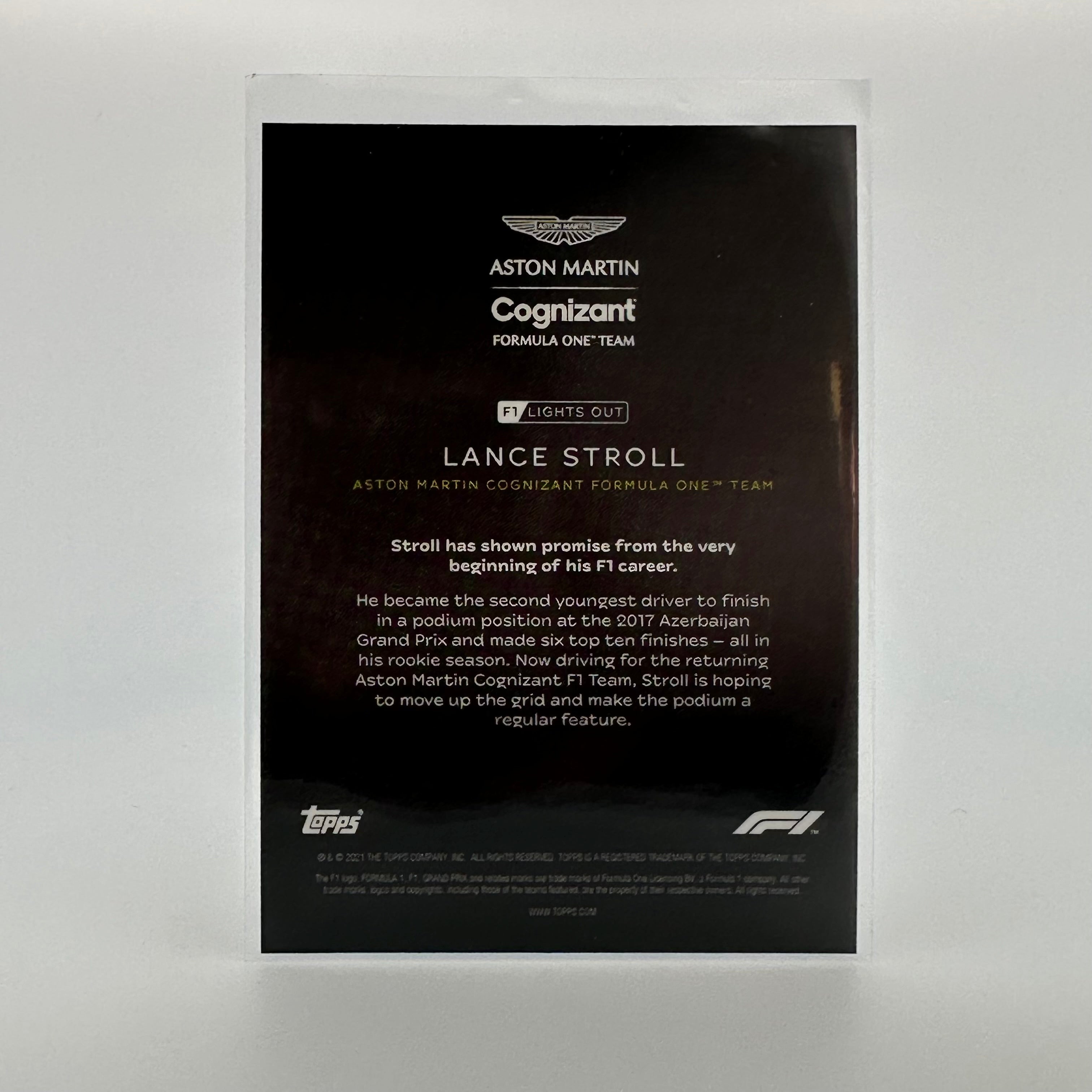 Lance Stroll Green Parallel Racing Drivers - Collectible F1 Memorabilia for Fans and Enthusiasts | Perfect for Display, Gifts, and Racing Decor