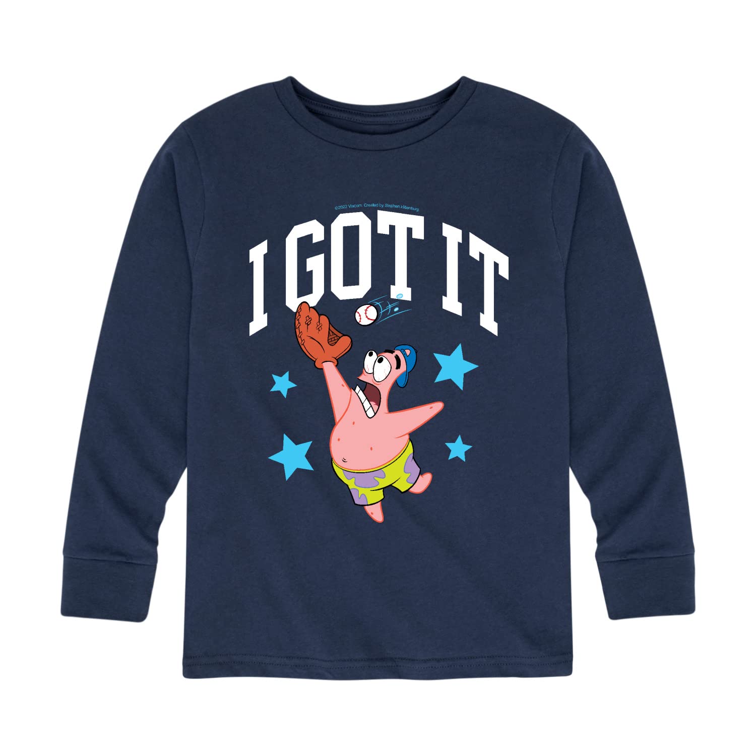 Spongebob Squarepants 'I Got It' Graphic T-Shirt for Toddlers & Kids - Soft Long Sleeve Cotton Shirt for Playdates, School & Cartoon Lovers