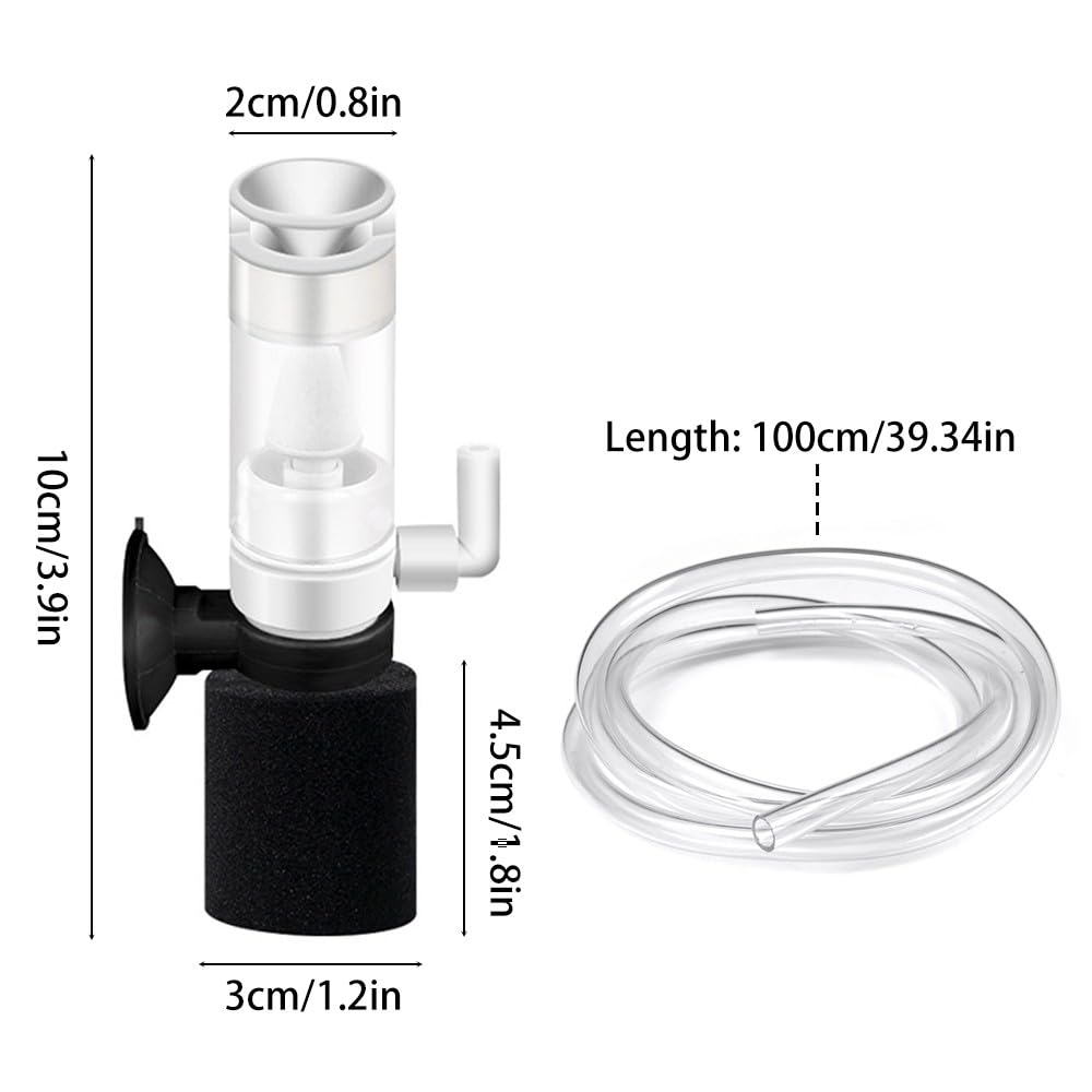Mini Aquarium Sponge Filter with Air Pump - 0.5-10 Gallon Fish Tank Filtration & Oxygenation for Small Tanks