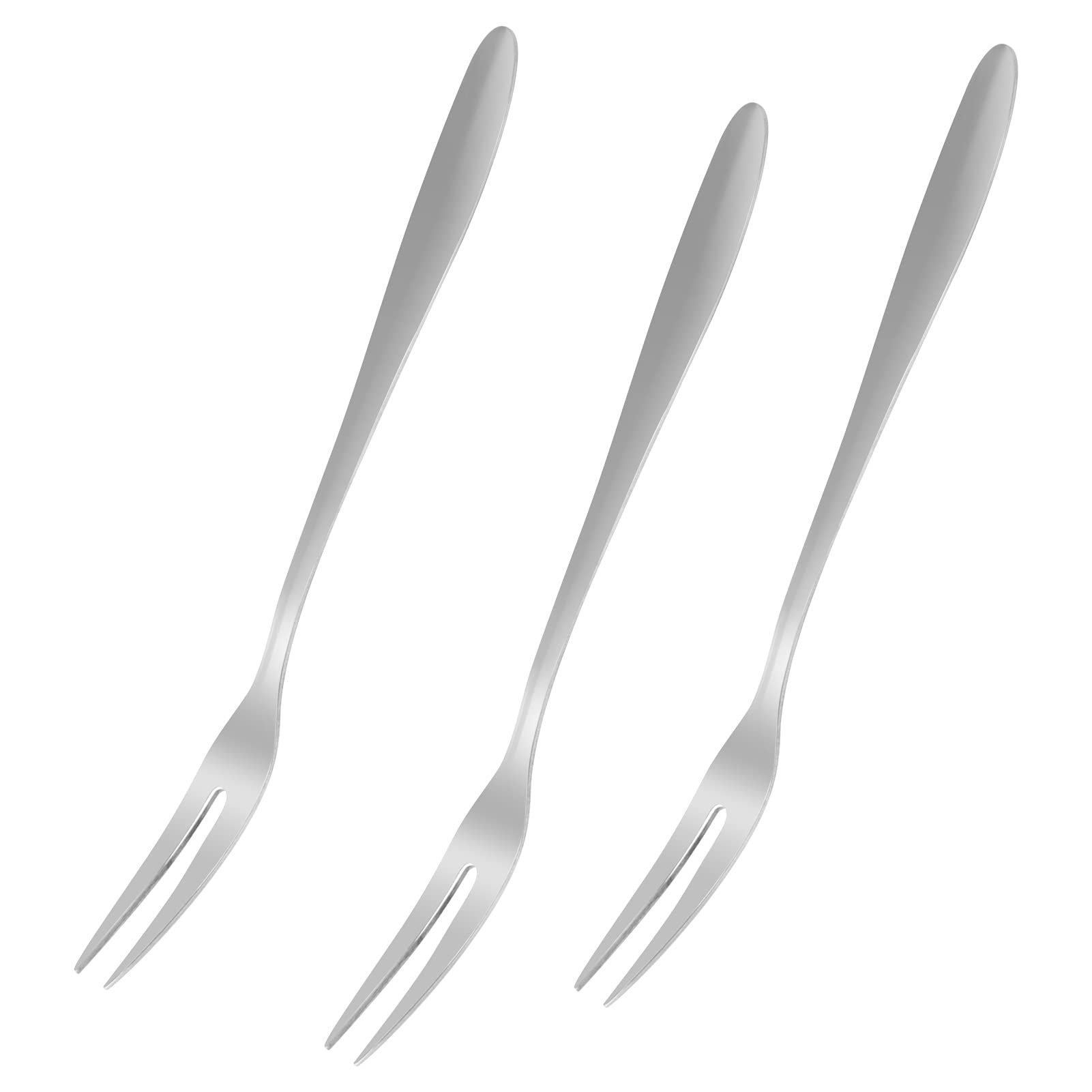 Premium Stainless Steel Carving Cooking Forks Set - Heavy Duty Meat Forks for Kitchen, BBQ & Restaurant Use - 3-Piece Multipurpose Silverware for Roasting, Serving & Salad - Dishwasher Safe & Durable