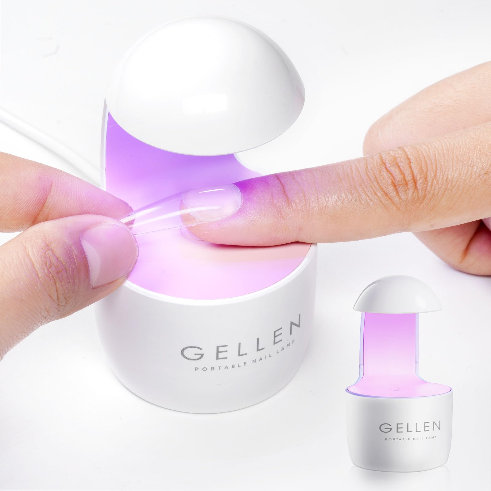 Gellen Mini UV LED Nail Lamp for Gel Polish - Fast Curing Portable Manicure Light for DIY Nail Art & Extensions - Perfect for Home Salon, Travel & Professional Use