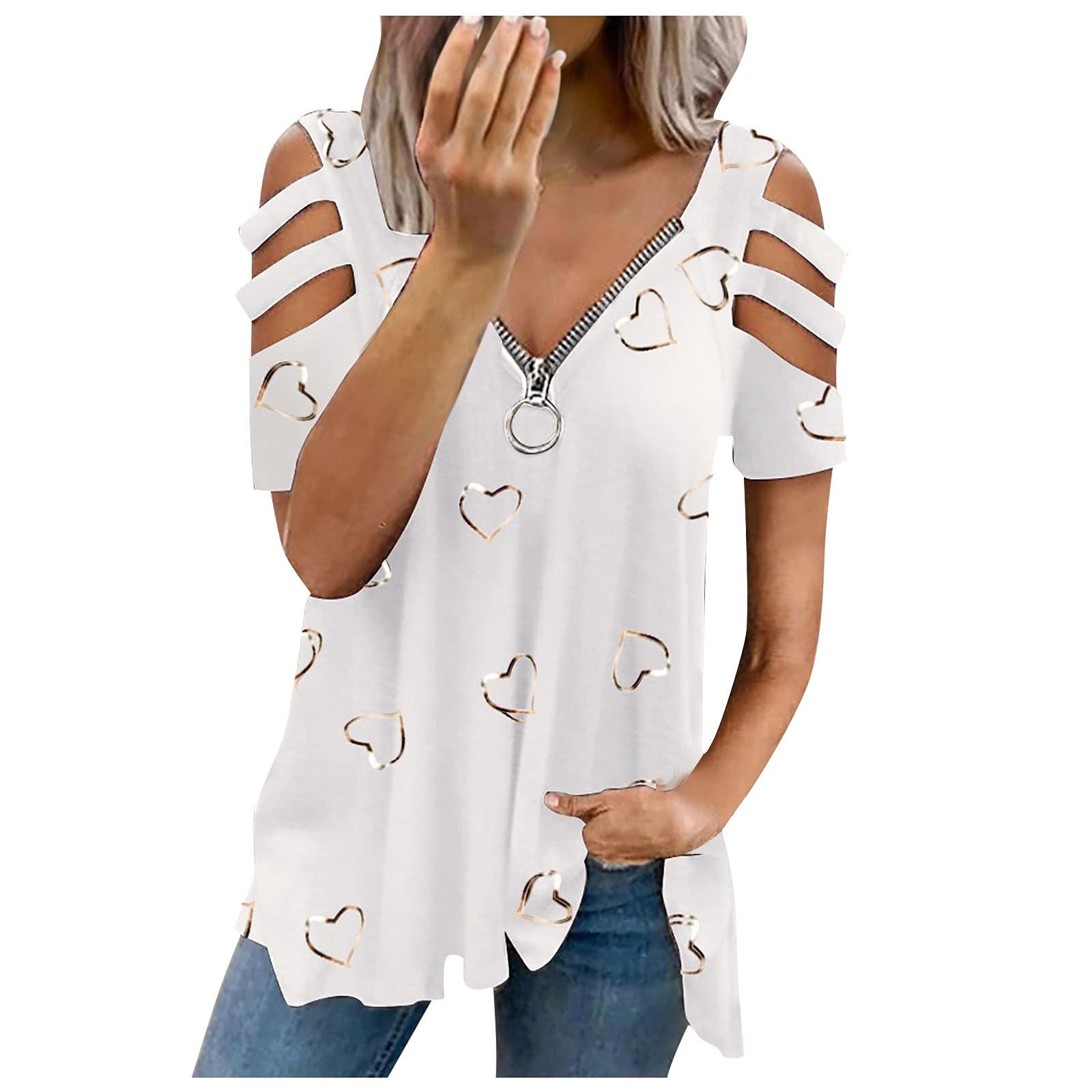 Smooto Women's Fringe Tunic Blouse - Plus Size Knot Top for Teens & Women | Casual Wear