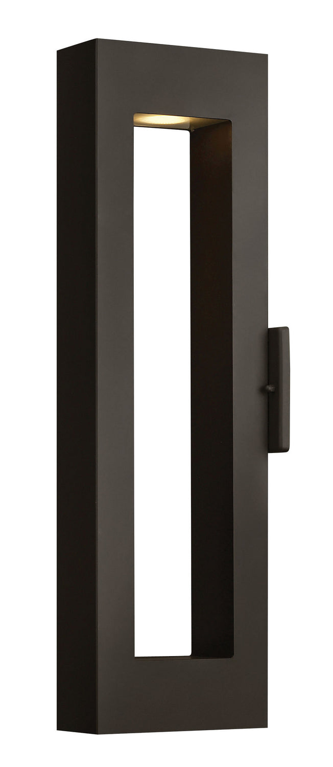Atlantis LED Wall Mount Light Fixture in Satin Black - Modern Indoor/Outdoor Lighting for Living Room, Bedroom, Patio & Hallway