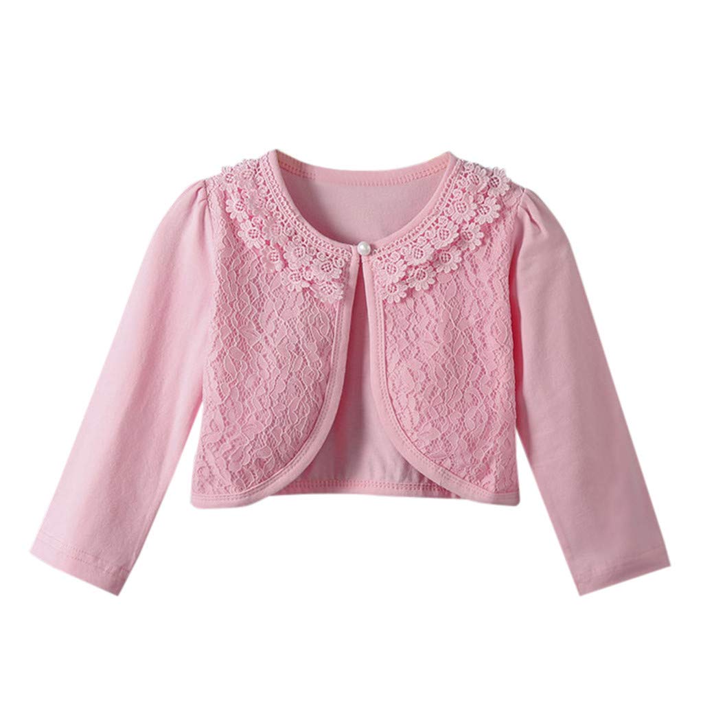Adorable Toddler Lace Princess Bolero Cardigan - Cute Baby Girls & Boys Shrug Top for Parties, Photos & Special Occasions