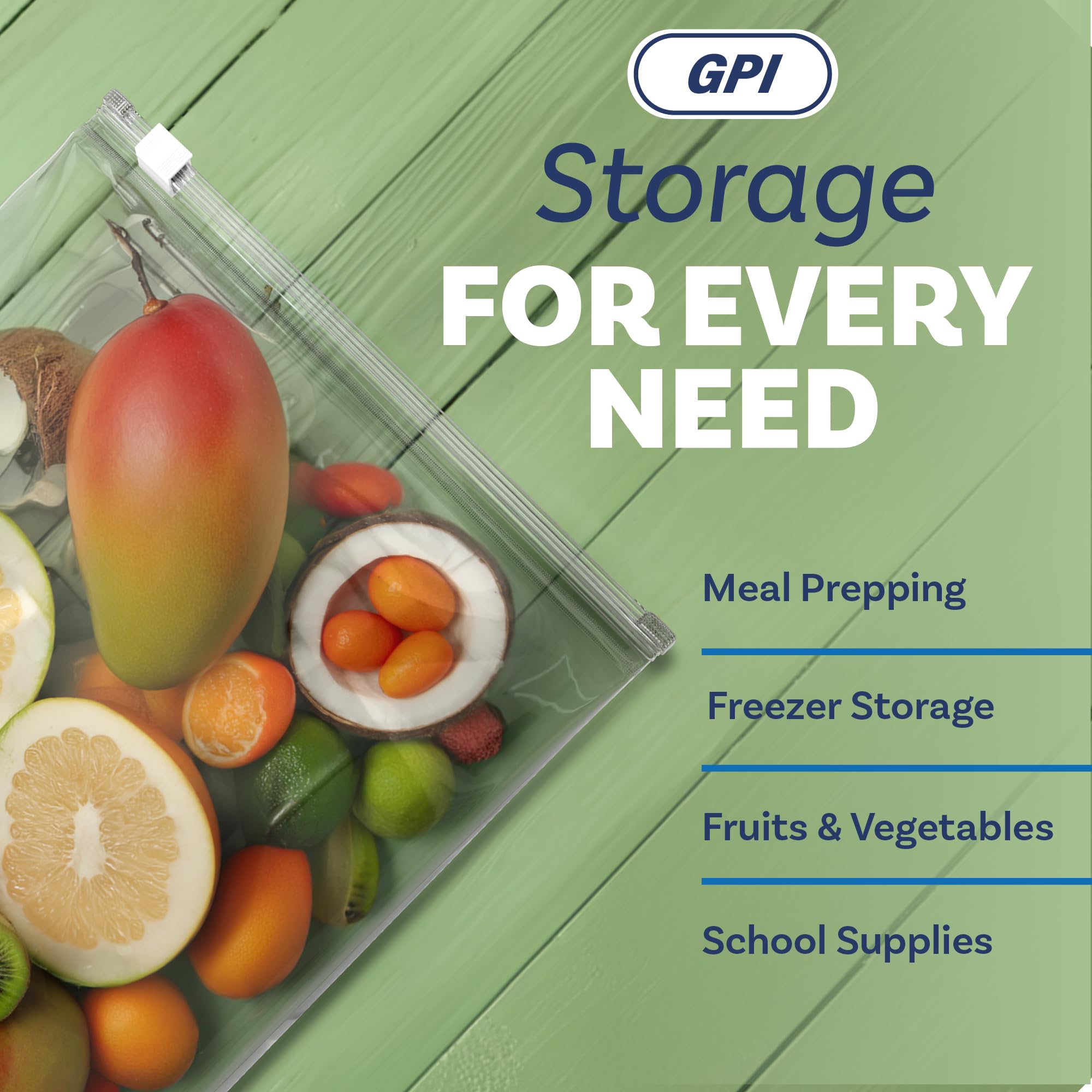 500 Count Heavy Duty Gallon Slider Zip Food Storage Bags - 10
