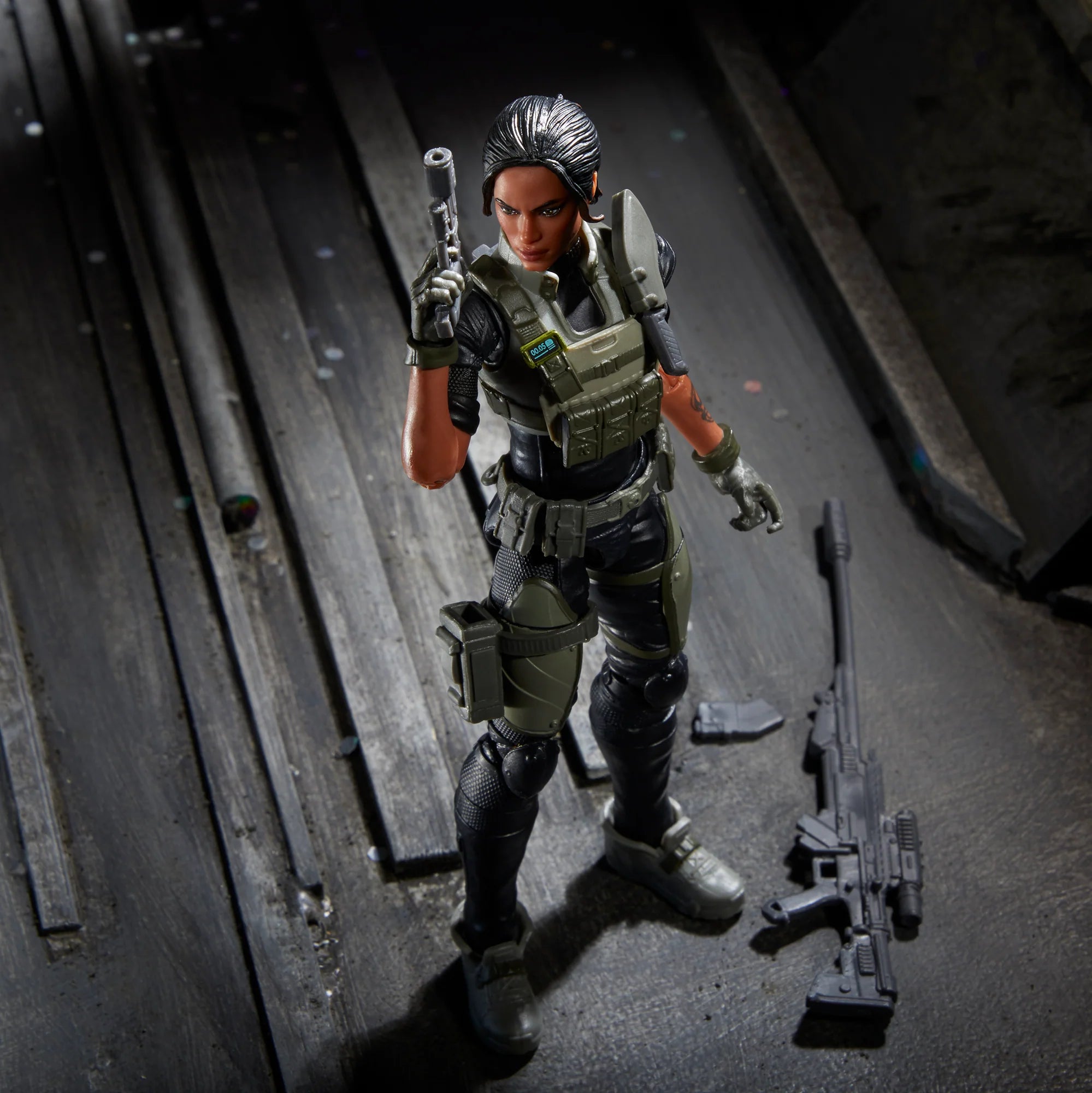 G.I. Joe Classified Series Nightforce Jodie Shooter Craig Action Figure - Collectible Military Toy for Display & Play - Perfect for Fans, Collectors, and Diorama Scenes