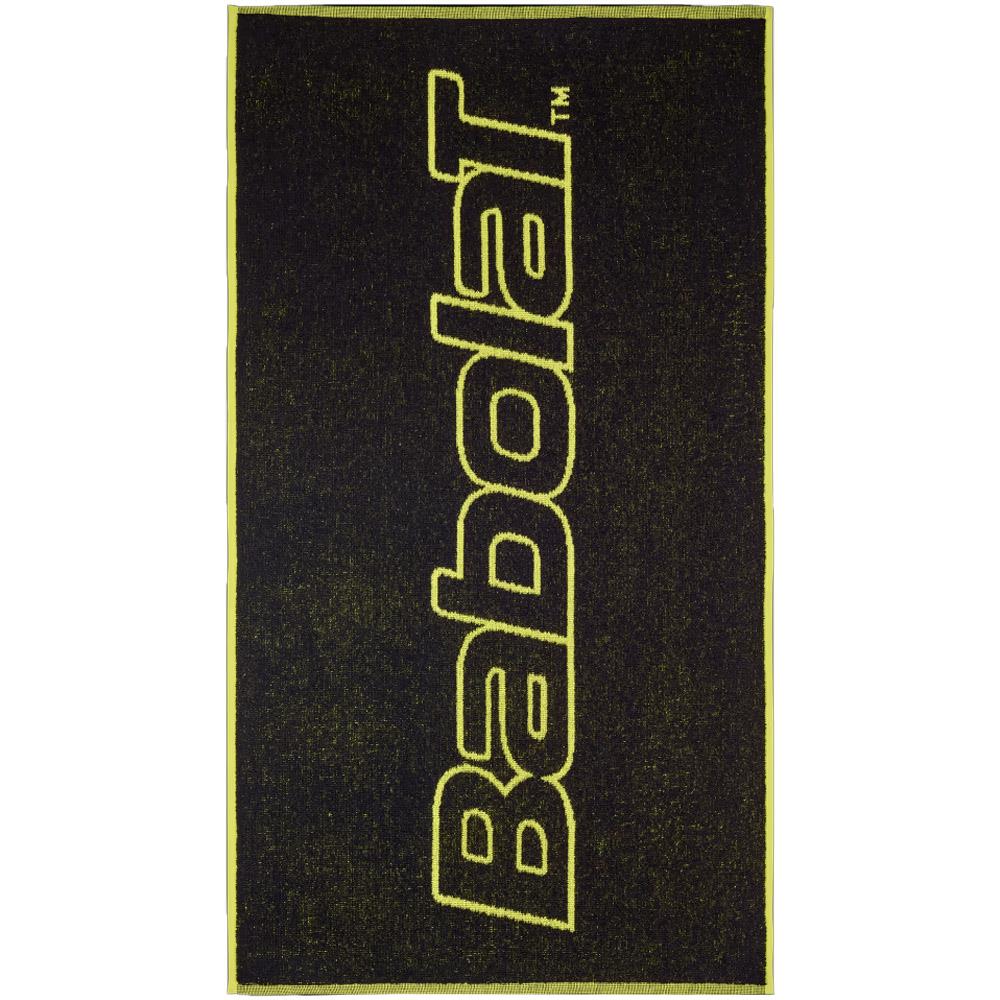 Babolat Medium Logo Towel - Black/Aero - Premium Tennis Towel for Gym, Sports & Travel - Absorbent & Quick-Drying