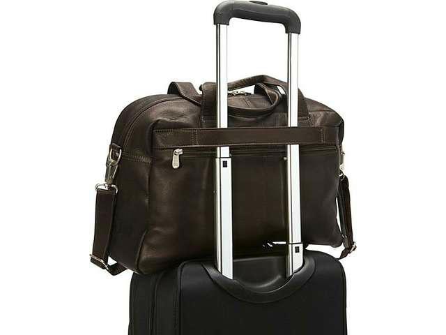 Premium Piel Leather Multi-Pocket Carry On Duffel Bag for Travel, Gym & Weekend Getaways - Durable & Stylish Luggage with Multiple Compartments