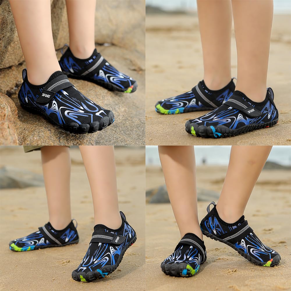 Kids Water Shoes for Beach, Diving & Surfing - Quick Dry Non-Slip