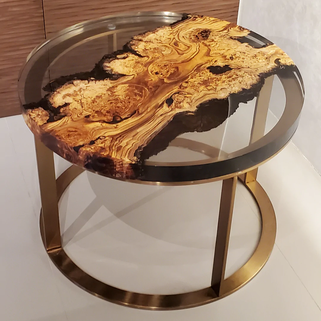 Stylish Bronze Dodona Silverberry Coffee Table - Modern Living Room Centerpiece for Home Decor | Perfect for Entertaining & Relaxation