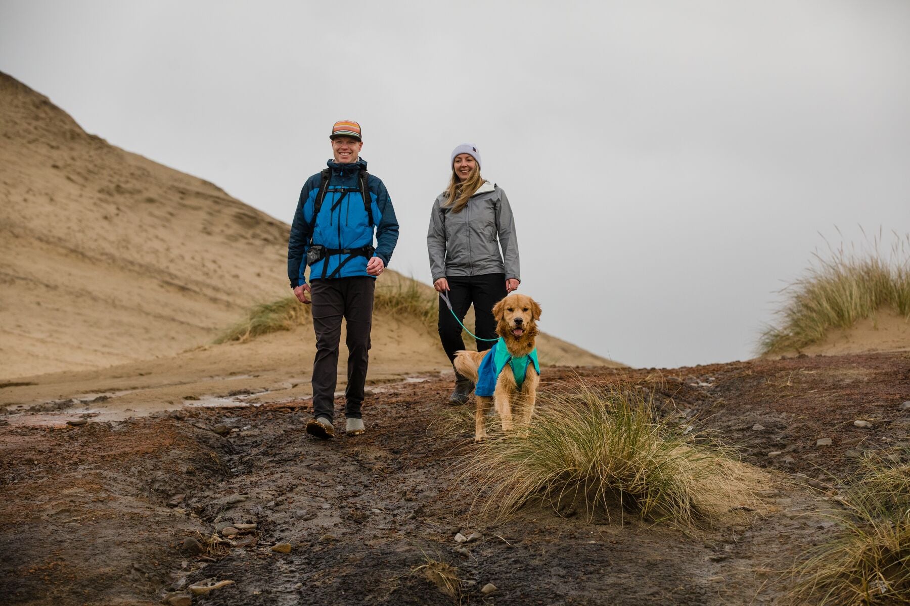 Ruffwear Sun Shower® Waterproof Dog Vest - Blue Dusk Color | Lightweight Rain Jacket for Dogs | Perfect for Hiking, Camping & Outdoor Adventures