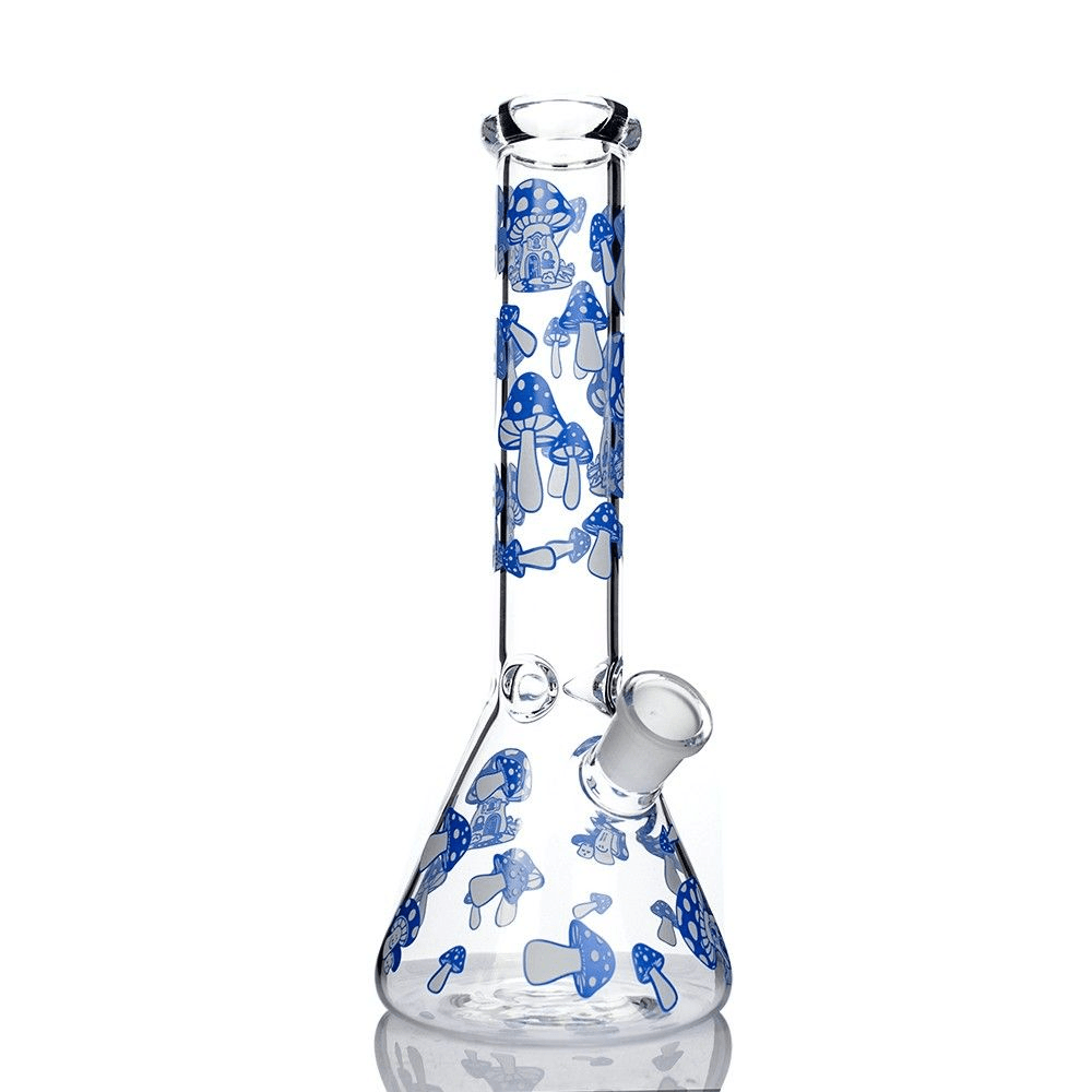 Glow in the Dark Mushroom Beaker Bong - 12