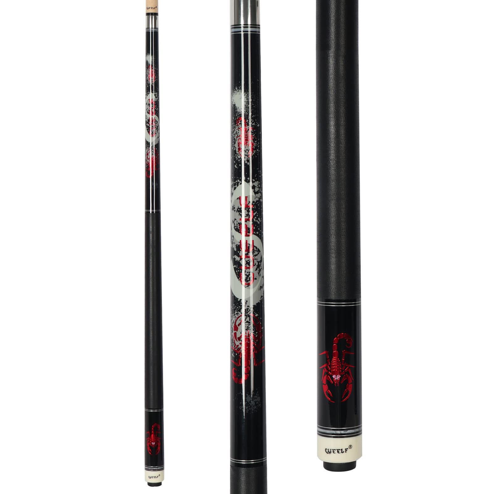 Professional Billiard Pool Cue Stick with Hard Case - Low Deflection Shaft (19.5-21 oz) for Precision Play - Perfect for Home Game Rooms, Bars & Competitive Tournaments