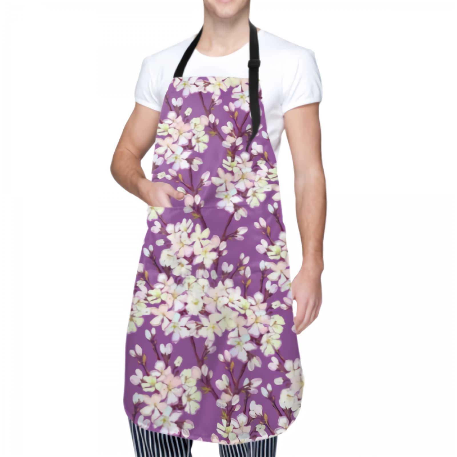 Waterproof Adjustable Kitchen Apron with 2 Pockets - Durable Cooking Bib for Baking, Grilling & BBQ - Ideal for Chefs, Home Cooks & Outdoor Cooking