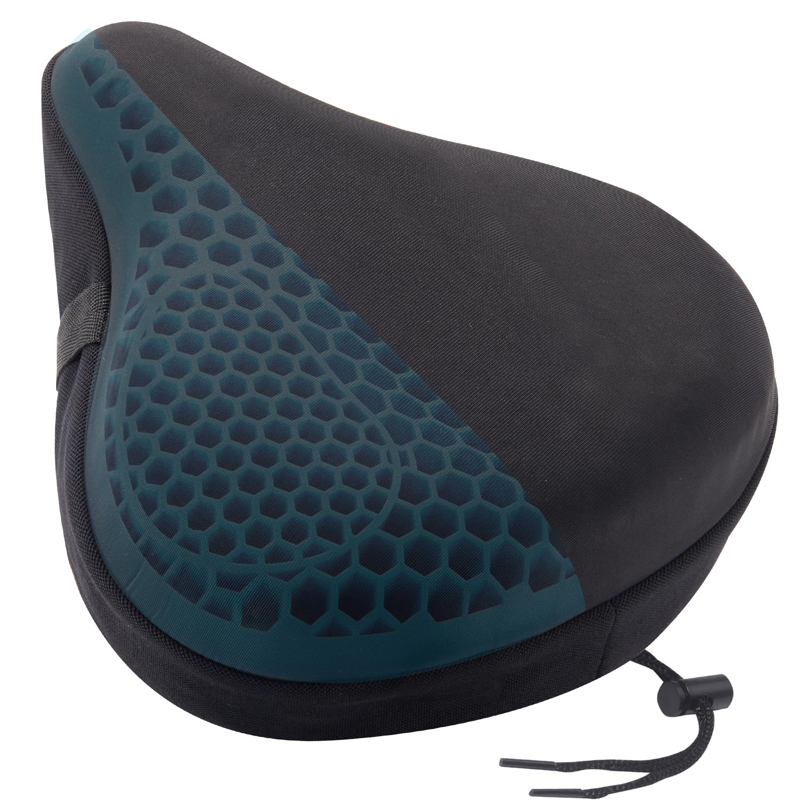 Zacro Wide Bike Seat Cushion - Honeycomb Gel Bicycle Seat Cover for Men & Women, Extra Soft Padding Exercise Bike Saddle for Peloton, Spin Bikes, Stationary & Road Cycling - Perfect for Indoor Workouts, Gym Training & Long Distance Rides