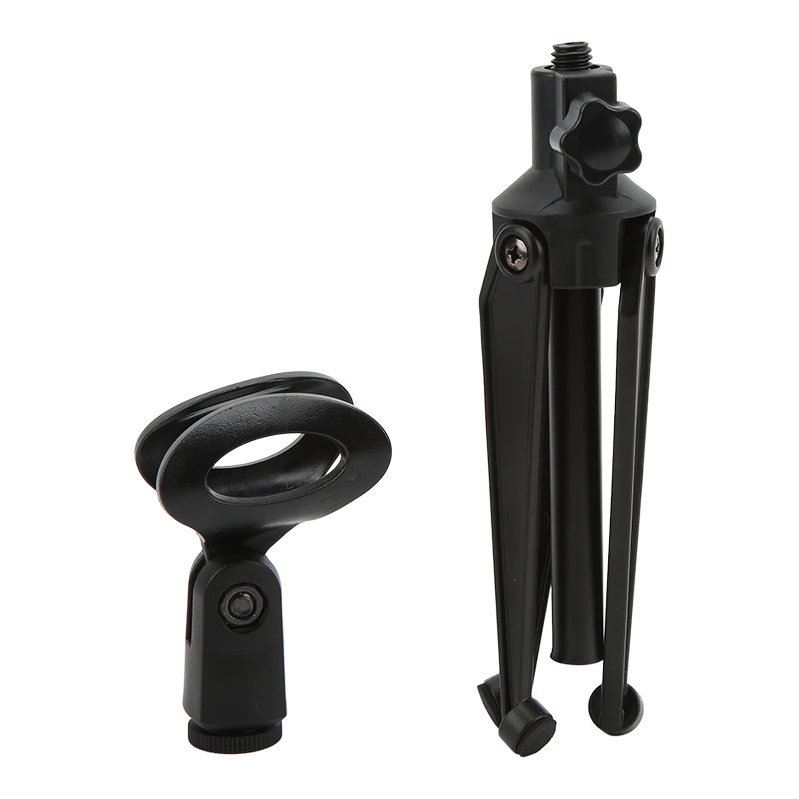 Adjustable Microphone Stand with Anti-Skid Base - Height Adjustable Desk Mic Stand Tripod for Streaming, Podcasting & Live Broadcasting - Perfect for Home Studio, Gaming Setup & Online Meetings
