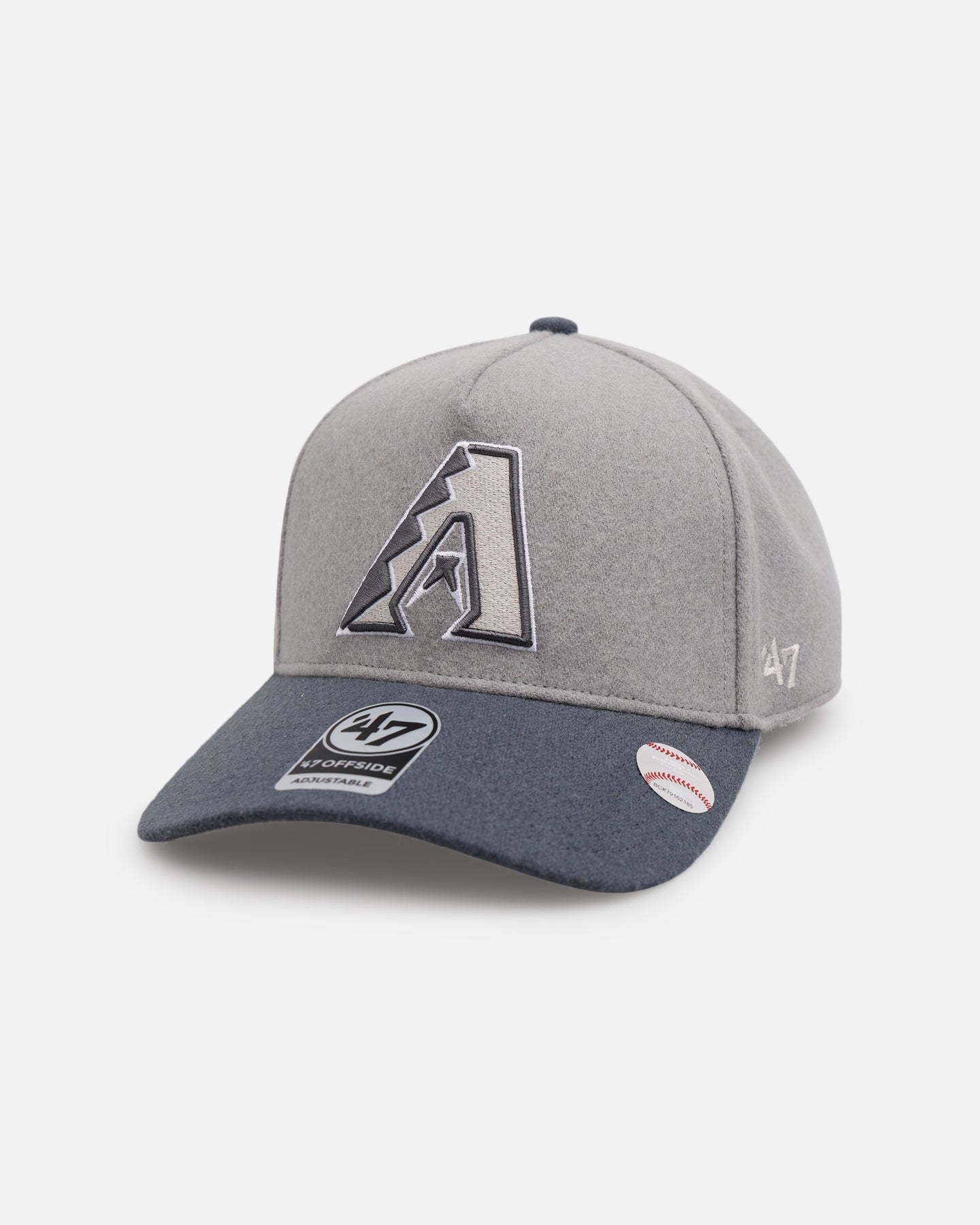 47 Brand Arizona Diamondbacks 'Shades Of Gray' Snapback Hat - Adjustable 47 Offside Cement Baseball Cap for Men & Women - Perfect for Game Day, Sports Events & Streetwear Fashion