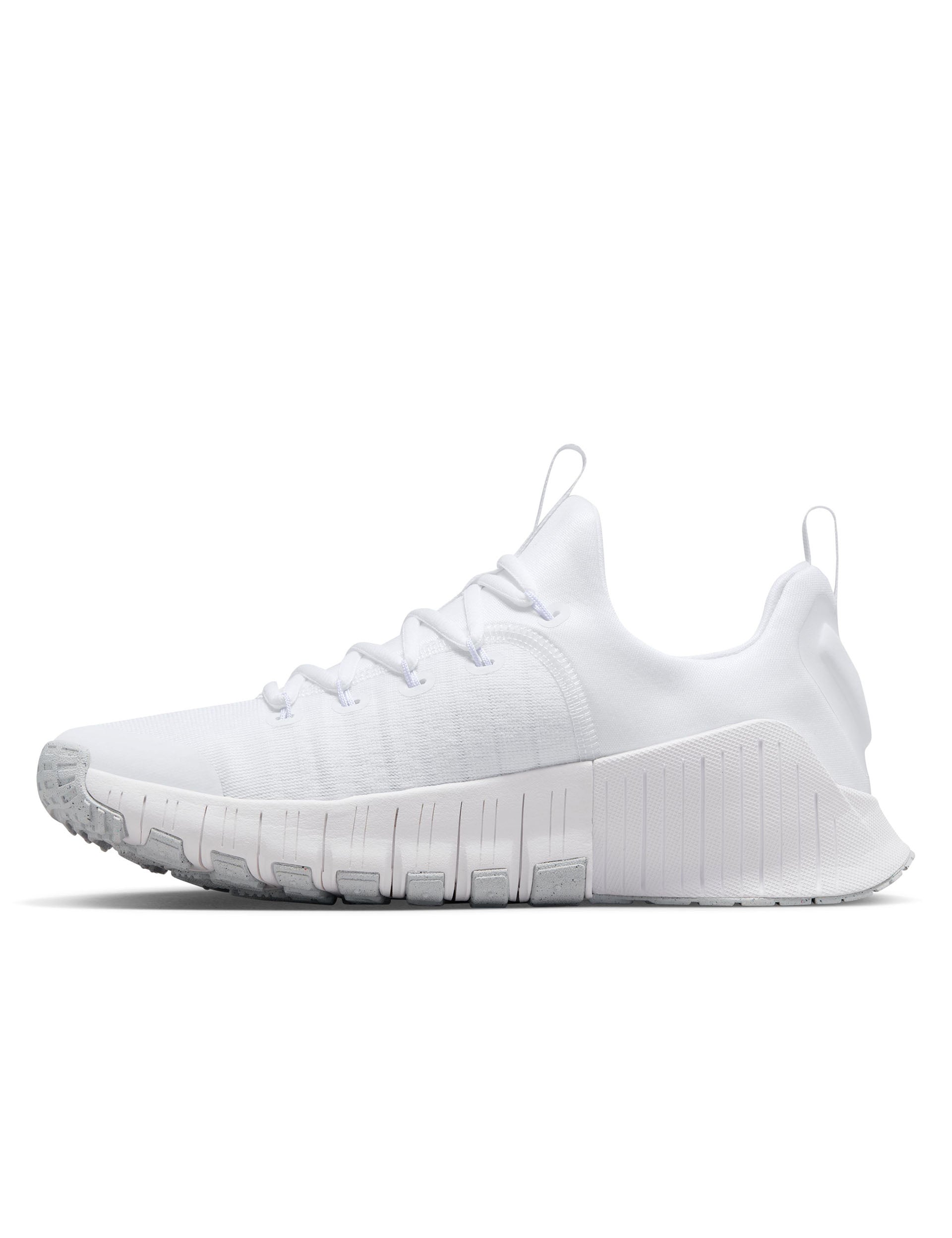 Nike Free Metcon 6 Training Shoes - White/Platinum Tint | CrossFit, Gym & Weightlifting Workouts | Perfect for HIIT, Strength Training & Functional Fitness