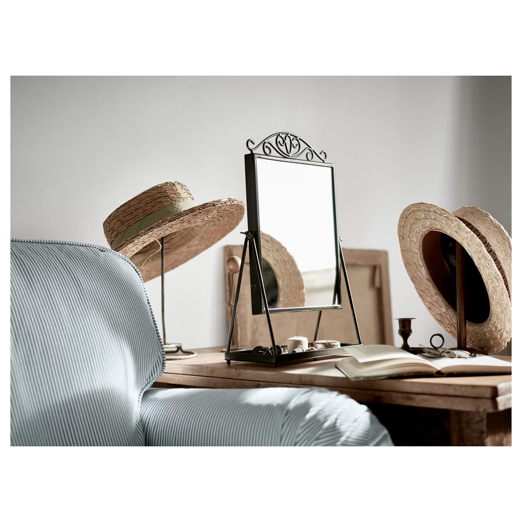Black Wall Mirror - Modern Frameless Design for Home Decor, Bathroom, Bedroom & Living Room - 002.949.79