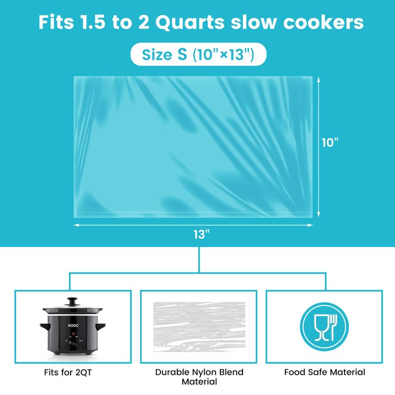 KOOC Slow Cooker Liners 10