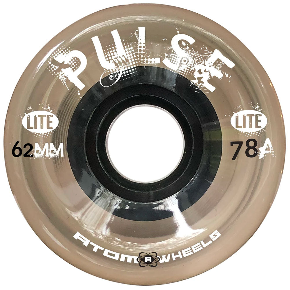 Atom Pulse Lite 62mm Quad Wheels 4-Pack - High Performance Skateboard Wheels for Smooth Riding on Streets & Parks