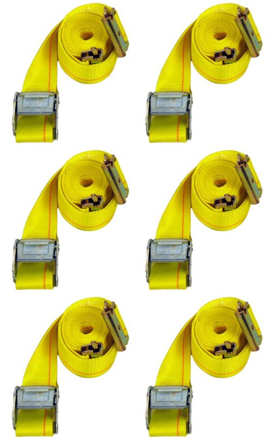 6-12' Heavy Duty Cambuckle Straps with E Track for Enclosed Trailers - Secure Cargo, Motorcycles, ATVs & More - Perfect for Transport & Towing