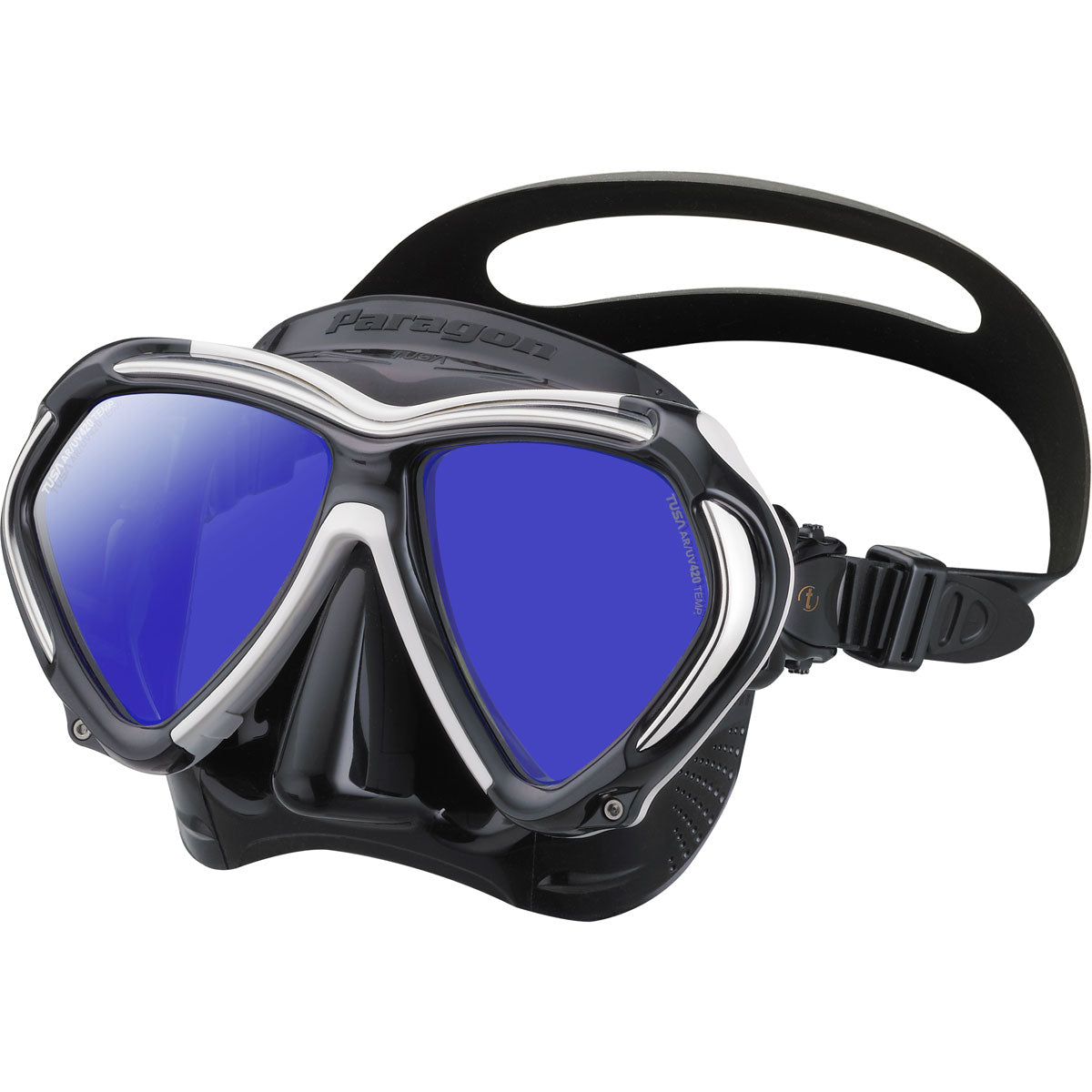 Tusa Paragon Scuba Diving Mask - Premium Snorkeling & Freediving Gear for Adults - Crystal Clear Panoramic View - Comfortable Silicone Skirt - Perfect for Ocean Adventures, Pool Training & Underwater Photography