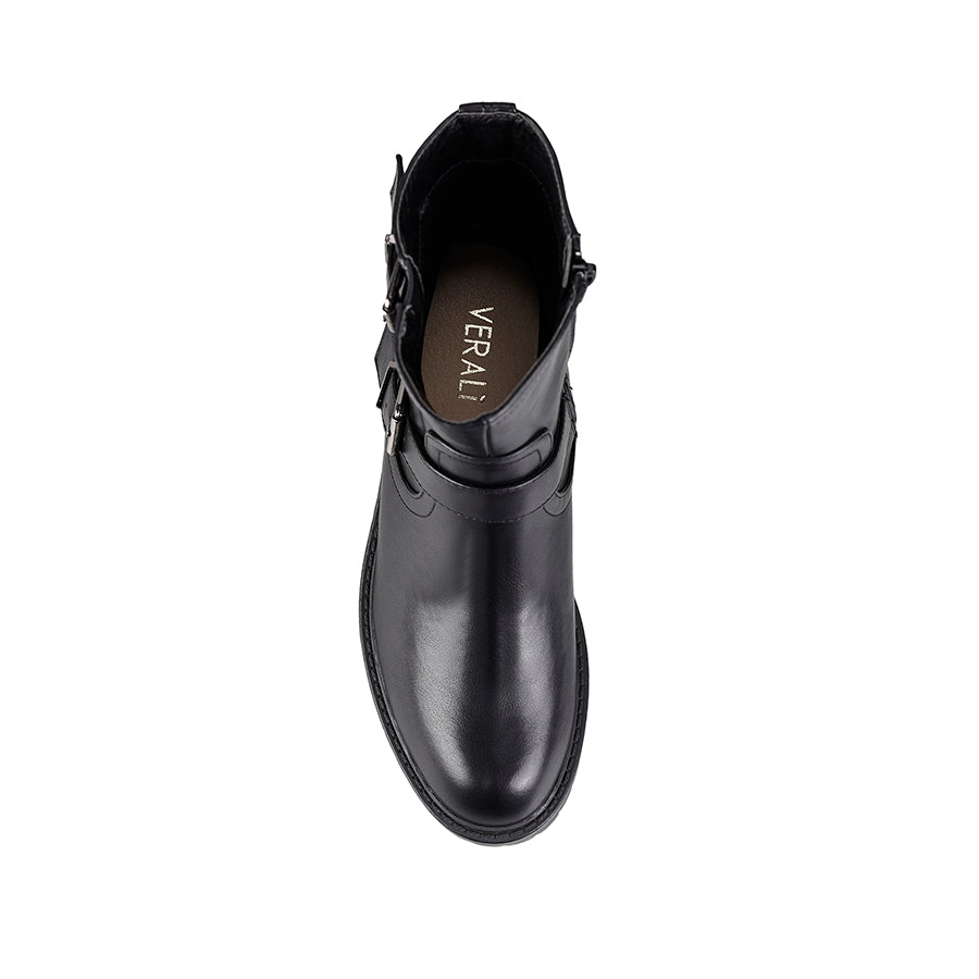 JayJay Combat Boots for Women - Black Smooth Leather Military Boots for Outdoor, Work & Fashion | Waterproof & Comfortable