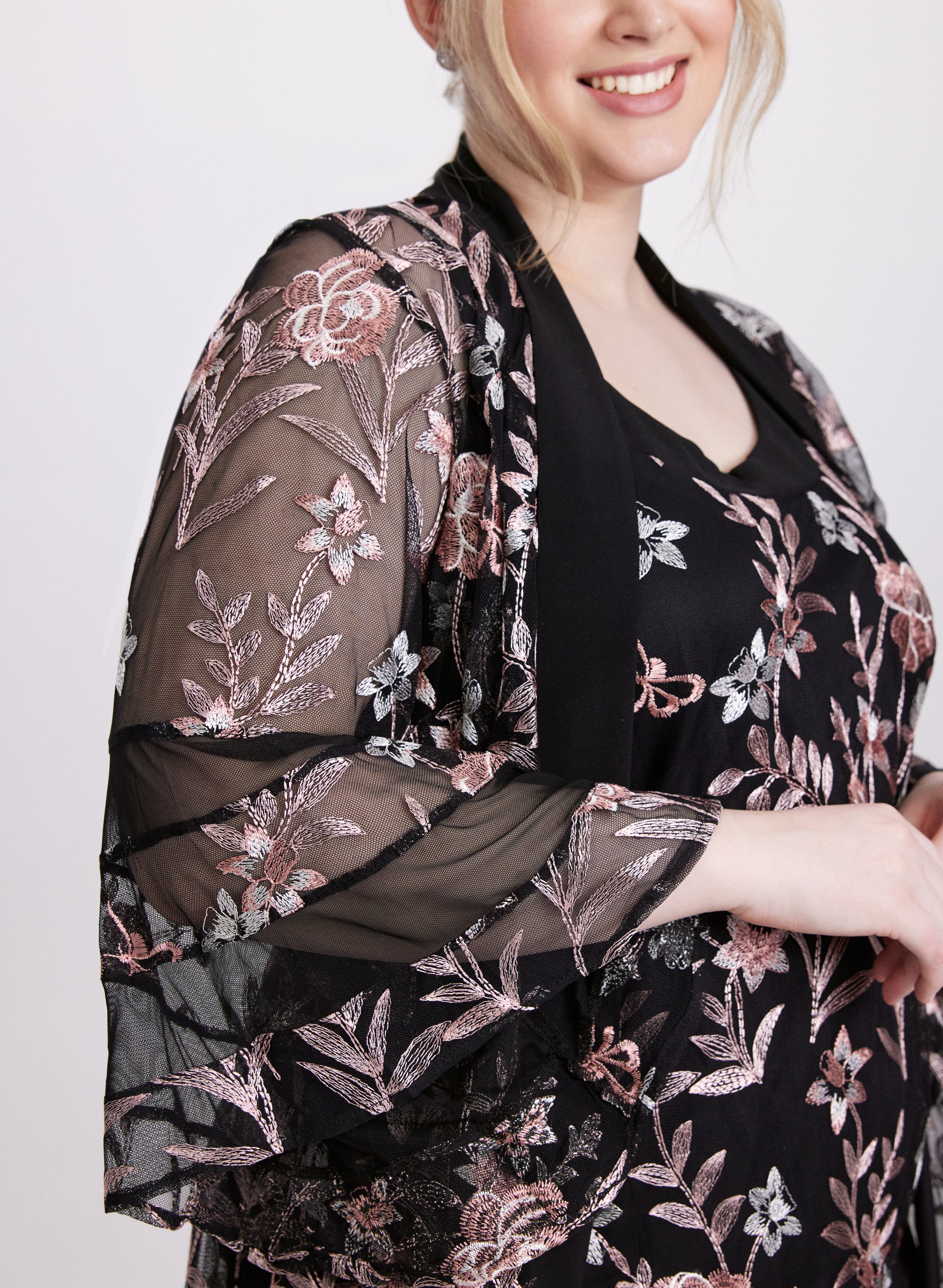 Floral Embroidered Jacket Top and Pants Set for Women - Elegant Spring Outfits for Weddings, Parties & Casual Wear