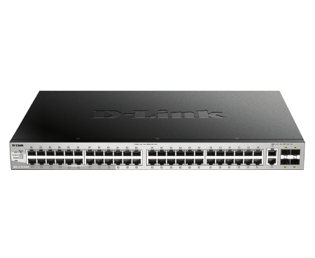 D-Link DGS-3130-54TS 54-Port Gigabit Ethernet Switch | Layer 3 Stackable Managed Network Switch | Ideal for Office Networks, Data Centers & Enterprise IT Infrastructure