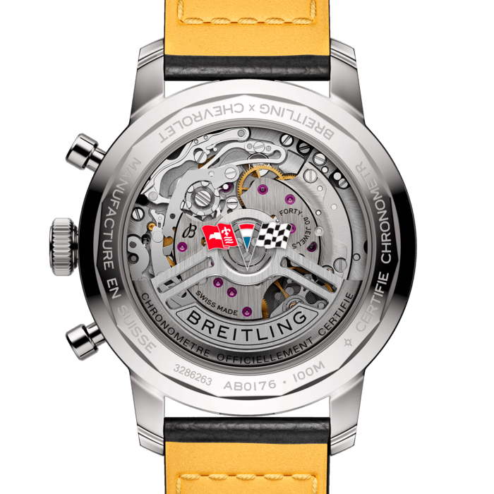 Breitling Top Time B01 Chevrolet Corvette Chronograph 41mm Stainless Steel Men's Watch - Luxury Sports Timepiece for Racing Enthusiasts & Collectors