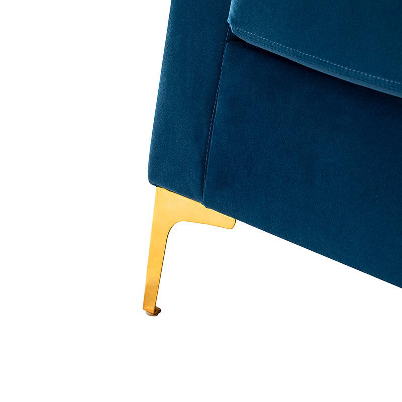 Luxury Didyme Velvet Club Armchair - Modern Accent Chair for Living Room, Bedroom & Office - Plush Upholstered Lounge Chair with Sturdy Wooden Legs - Perfect for Reading Nook, Home Theater & Cozy Spaces