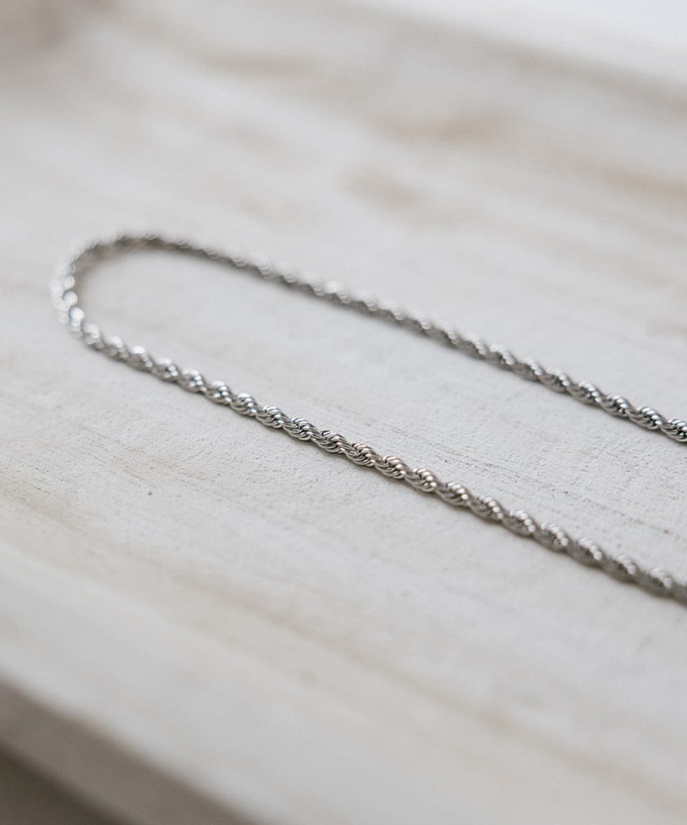 Elegant Twist Chain Band for Women - Sterling Silver or Gold Plated Necklace - Perfect for Everyday Wear, Layering & Gifts