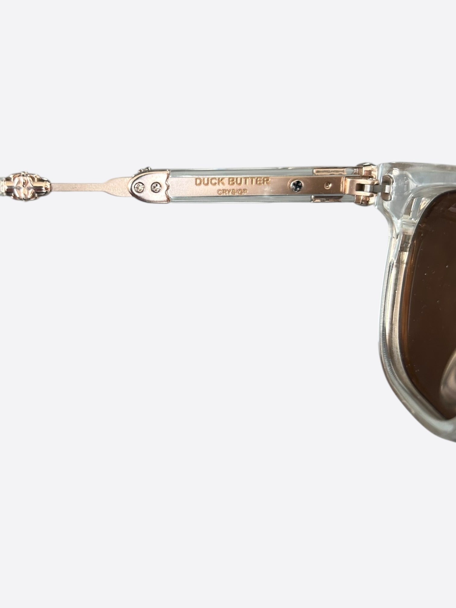 Chrome Hearts Clear Duck Butter Sunglasses - Stylish UV Protection for Outdoor Activities & Fashion