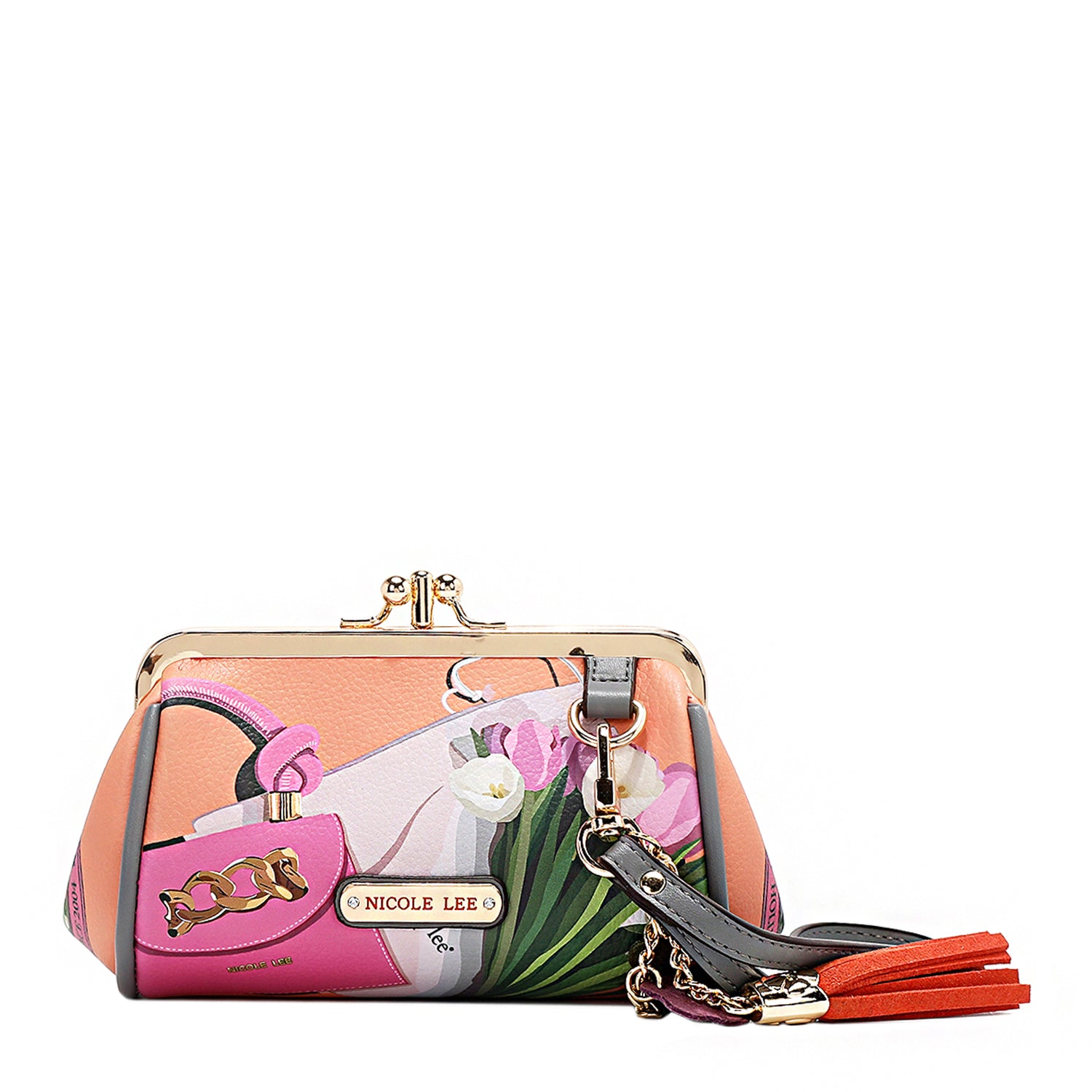 Mini Kiss Lock Coin Purse Wristlet - Small Leather Wallet for Women - Perfect for Coins, Cards & Cash - Ideal for Parties, Travel & Everyday Use