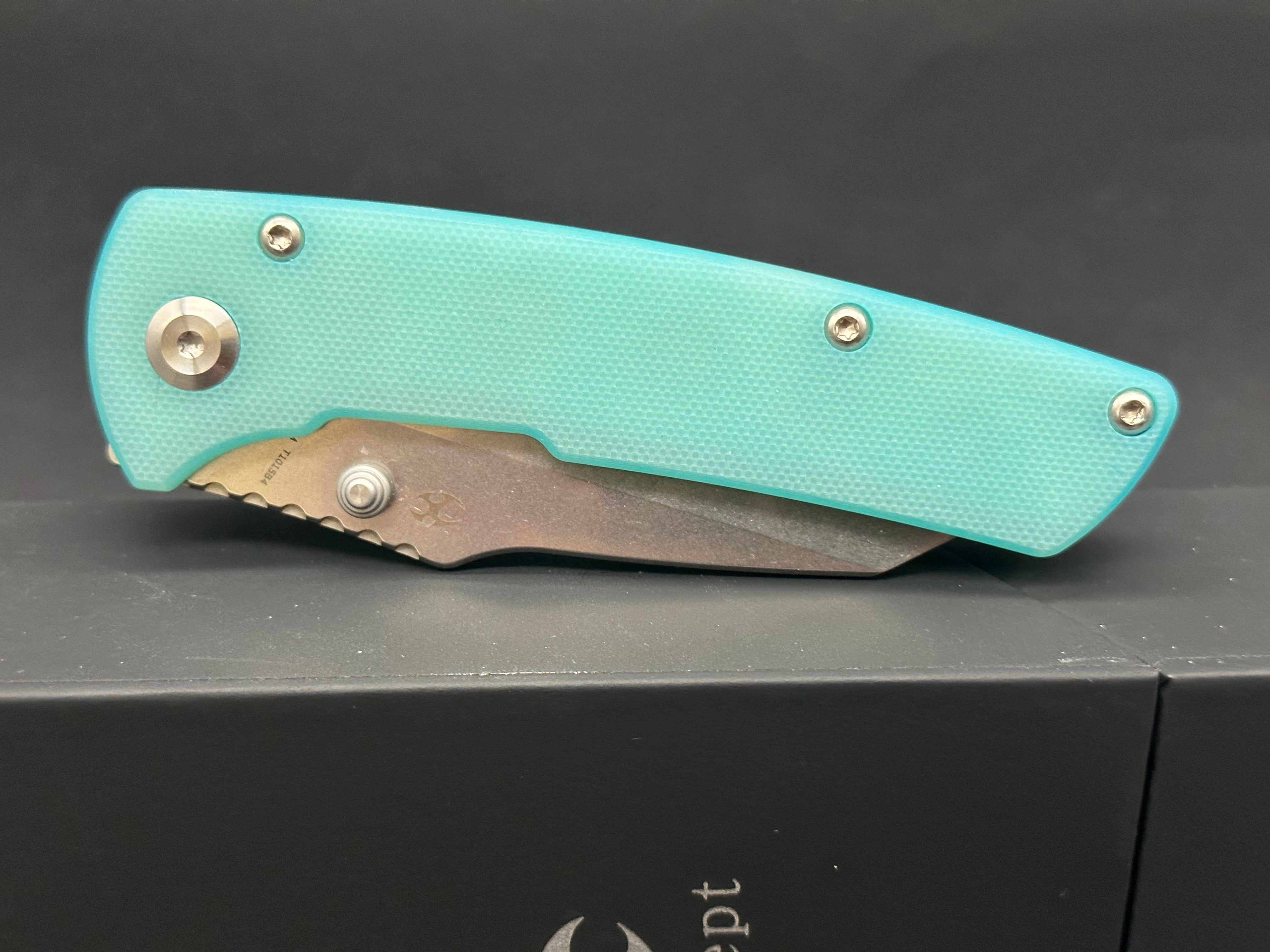 Kansept Main Street Folding Pocket Knife - Tiffany Blue EDC Knife for Outdoor, Camping & Everyday Carry