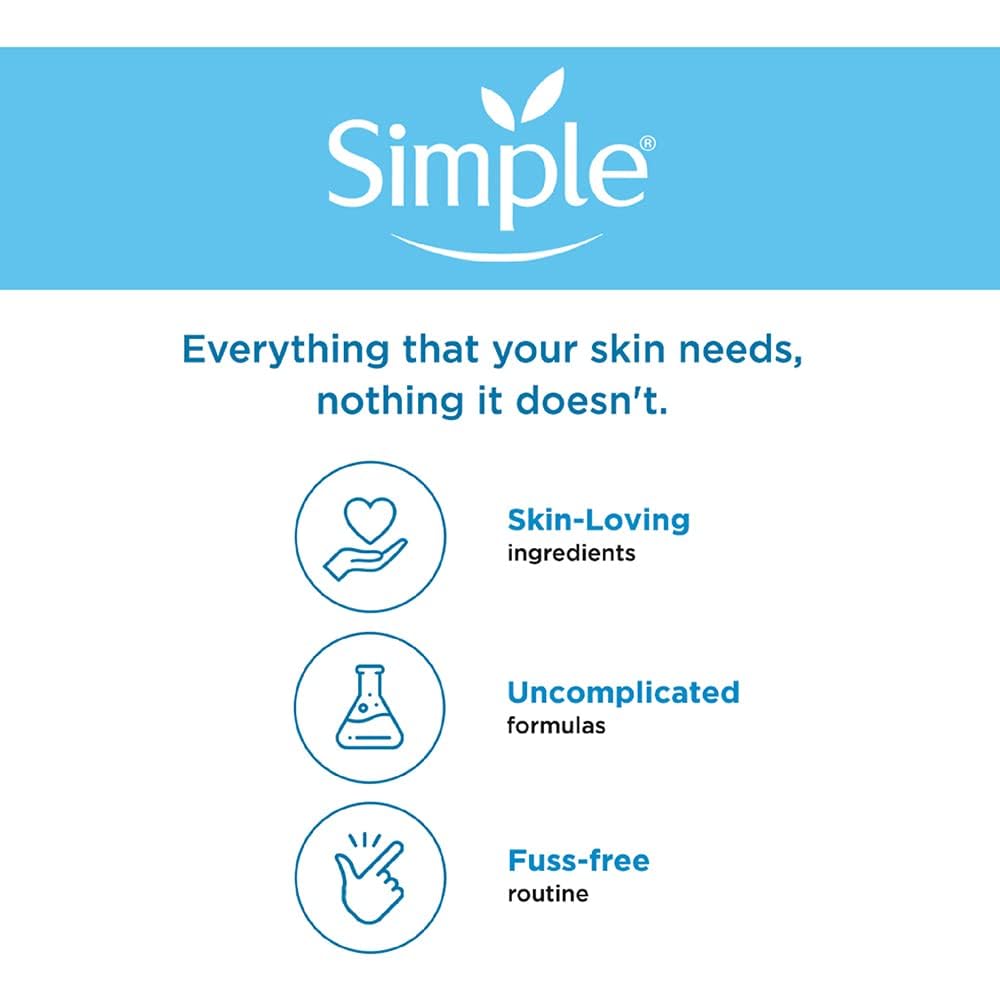 Simple Water Boost Micellar Face Wash 150ml - Soap-Free Gentle Cleanser for Normal to Dry Skin | Hydrating Facial Cleanser for Women & Men | Perfect for Daily Skincare Routine & Makeup Removal