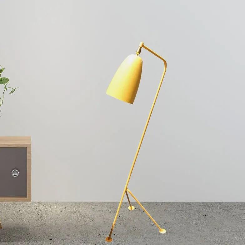 Minimalist Slanted Tripod Floor Lamp - Modern Adjustable Standing Light for Living Room, Bedroom & Office Decor