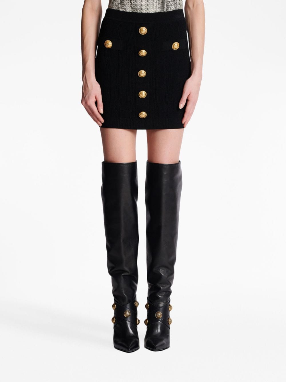 Balmain Black Skirts for Women | High-Quality Designer Skirts | Perfect for Parties, Work & Evening Events